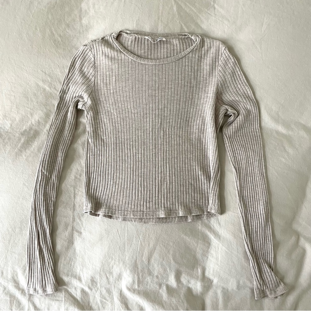 reformation knit ribbed top